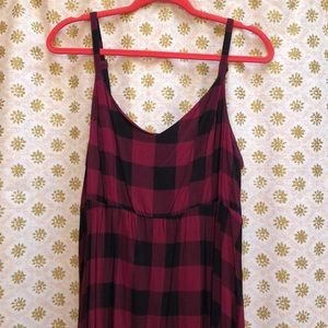 Torrid buffalo plaid high low dress size 2(18/20)